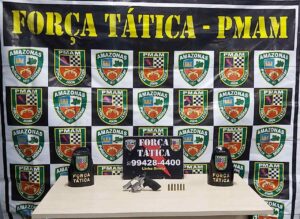 Imagem da notícia - Força Tática prende quatro e apreende armas de fogo e quilos de maconha