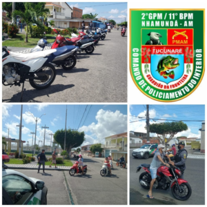 Imagem da notícia - Em Nhamundá, blitz da PM  apreende adolescentes  e veículos irregulares