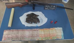 Imagem da notícia - Em Lábrea, PMAM prende jovem com drogas, dinheiro e arma de fogo ilegal
