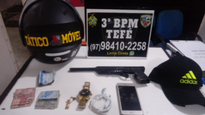 Imagem da notícia - Em Tefé, PM prende homem com arma de fogo caseira