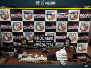 Imagem da notícia - PM prende cinco pessoas e apreende drogas, armas e munições no interior