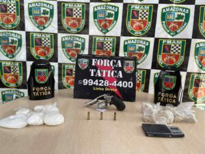 Imagem da notícia - Força Tática prende homem com drogas e arma de fogo no bairro Redenção