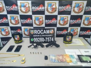 Imagem da notícia - Rocam prende cinco homens com armas de fogo e drogas na capital