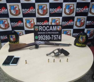 Imagem da notícia - Rocam prende dupla em posse de armas de fogo na zona centro-oeste