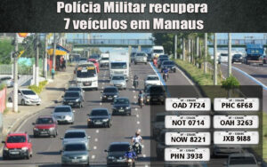 Imagem da notícia - Polícia Militar recupera sete veículos com restrição de roubo em Manaus