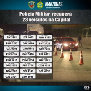 Imagem da notícia - Na capital, PM recupera 23 veículos roubados