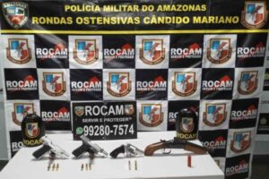 Imagem da notícia - No bairro Japiim, Rocam prende quatro indivíduos com armas de fogo