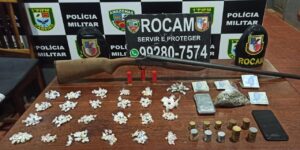 Imagem da notícia - Em Careiro, PM prende homem por tráfico e posse ilegal de arma de fogo