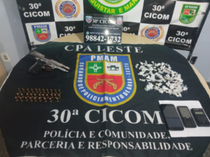 Imagem da notícia - PM  prende dois homens e dois adolescentes envolvidos em plano de ataque