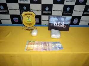 Imagem da notícia - PC prende homem com cocaína pura avaliada em R$ 20 mil, em Manacapuru