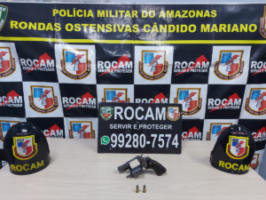 Imagem da notícia - Rocam prende homem por porte de arma após tentativa de fuga