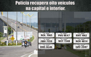 Imagem da notícia - PMAM recupera oito veículos roubados nas últimas 24 horas, em Manaus