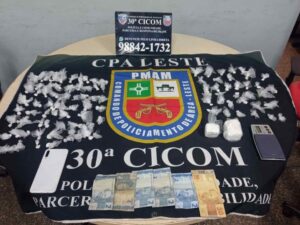 Imagem da notícia - No bairro Jorge Teixeira, PMAM prende dois por envolvimento com tráfico de drogas