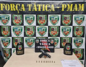 Imagem da notícia - Força Tática apreende cinco armas de fogo e 2kg de entorpecentes, em ações nas zonas norte e sul