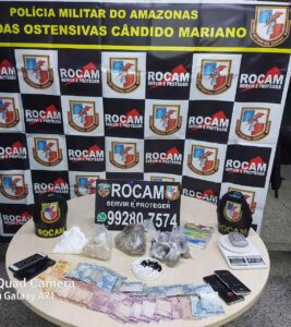 Imagem da notícia - Rocam prende homem por envolvimento com o tráfico de drogas, no Dom Pedro