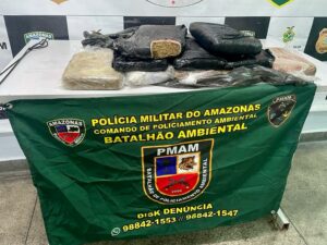 Imagem da notícia - Batalhão de Policiamento Ambiental da PMAM apreende 10kg de entorpecentes durante Operação Hórus