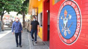 Imagem da notícia - Secretário de Segurança Pública visita unidades do CBMAM e da PMAM na zona leste de Manaus