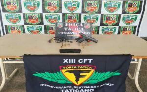 Imagem da notícia - Polícia Militar prende 14 pessoas e apreende nove armas de fogo no AM