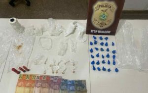 Imagem da notícia - Em Manaquiri, PC-AM prende homem em posse de maconha do tipo skunk, oxi e munições intactas