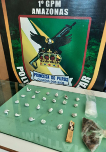 Imagem da notícia - Em Pauini, Grupamento da Polícia Militar detém dois homens por tráfico de drogas