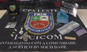 Imagem da notícia - Em ações no bairro Tancredo Neves, Polícia Militar detém dois envolvidos com tráfico de drogas
