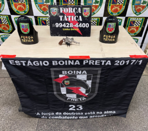 Imagem da notícia - Força Tática detém homem, apreende arma de fogo e recupera motocicleta roubada no bairro Santa Etelvina