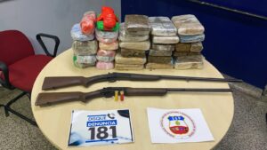Imagem da notícia - Agentes da SSP-AM apreendem mais de 30 quilos de drogas e armas de fogo, em Manaus