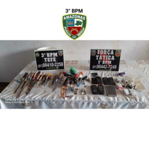 Imagem da notícia - Em Tefé, Polícia Militar apreende materiais ilegais durante revista na unidade prisional