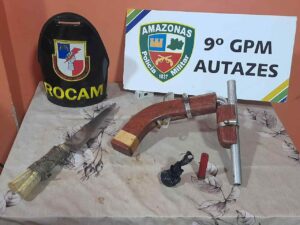 Imagem da notícia - Polícia Militar prende sete pessoas com armas e drogas, no interior do Amazonas