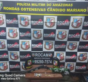 Imagem da notícia - PMAM detém homem por porte ilegal de arma de fogo, em Urucurituba