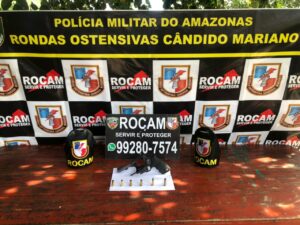 Imagem da notícia - Em Iranduba, Operação Hórus PMAM apreende arma de fogo