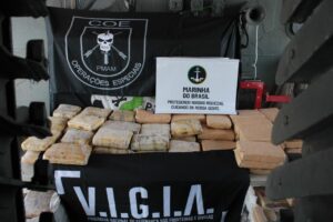 Imagem da notícia - Em ação integrada em Japurá, agentes das forças de segurança do AM apreendem 230 quilos de entorpecentes