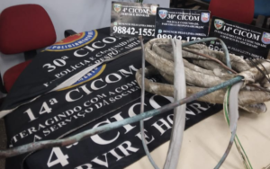 Imagem da notícia - PMAM prende dois homens envolvidos em roubo de fios de cobre e de uma motocicleta