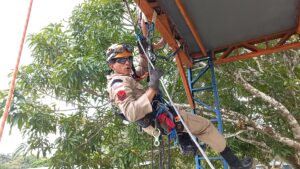 Imagem da notícia - Alunos Sargentos do Corpo de Bombeiros realizam simulado de salvamento em altura