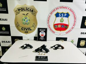 Imagem da notícia - Cidade Mais Segura: adolescente é apreendido com armas de fogo na zona norte de Manaus