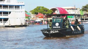 Imagem da notícia - Agentes que atuam na operação Hórus reforçam policiamento em Parintins durante Festival Folclórico
