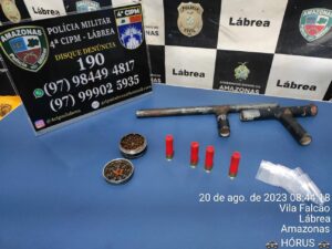 Imagem da notícia - Hórus/Fronteira Mais Segura: Em duas ações distintas, SSP-AM apreende drogas e prende dois suspeitos por posse de arma em Lábrea