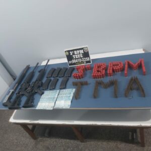 Imagem da notícia - PMAM apreende armas de grosso calibre, no interior do AM