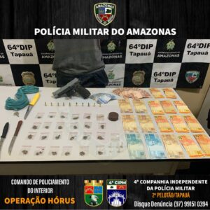 Imagem da notícia - Operação Hórus: Homem é preso e vários materiais para o tráfico de drogas são apreendidos em Tapauá