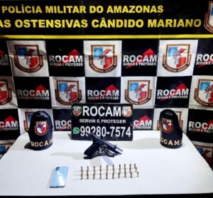 Imagem da notícia - PMAM apreende adolescente de 17 anos e seis armas de fogo ‌durante patrulhamento