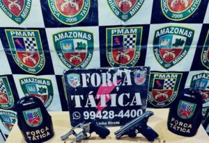 Imagem da notícia - PMAM apreende armas de fogo após confronto com integrantes de organização criminosa
