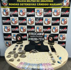 Imagem da notícia - Polícia Militar do Amazonas prende homem com armas e drogas