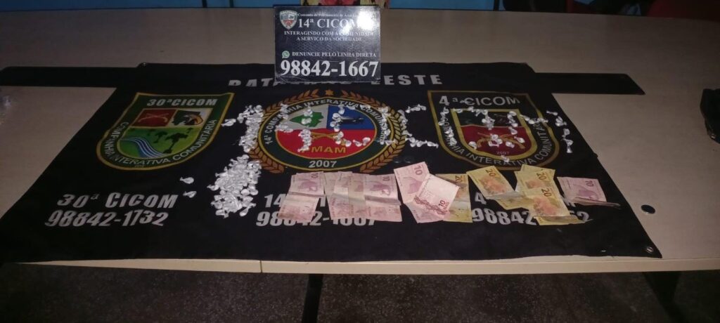 PMAM 01 MULHER E PRESA NA ZONA LESTE POR TRAFICO FOTO DIVULGACAO PMAM