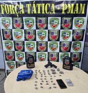 Imagem da notícia - PMAM prende homem e apreende entorpecentes durante patrulhamento em Manaus