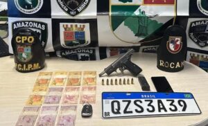 Imagem da notícia - Protetor das Fronteiras: Em menos de sete horas, ações da SSP-AM resultam em apreensões de arma, munições e drogas