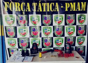 Imagem da notícia - Operação Impacto: Em Barreirinha, dois homens foram presos por tráfico de drogas e porte ilegal de arma de fogo