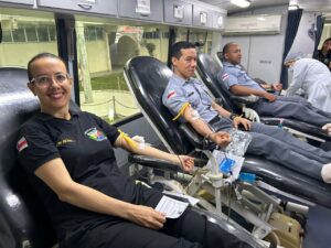Imagem da notícia - Solidariedade: PMAM e Hemoam se unem em ação para doação coletiva de sangue