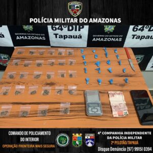 Imagem da notícia - Em Tapauá, homem é preso por tráfico de drogas