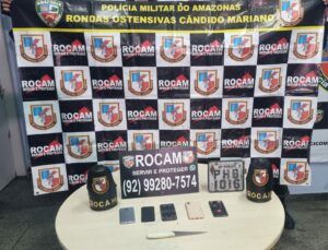 Imagem da notícia - Polícia Militar do Amazonas prende em flagrante dupla suspeita de cometer assaltos na zona sul