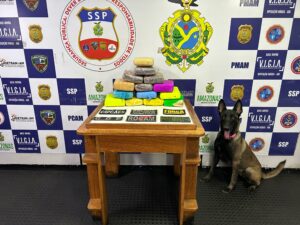 Imagem da notícia - Base Arpão 1: Mulher é presa com mais de 15 kg de drogas escondido em malas em Coari